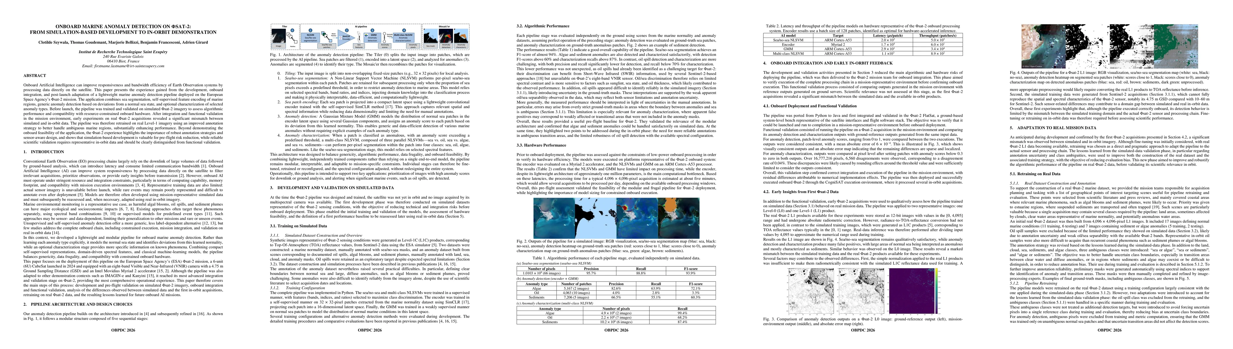 Thumbnail for Onboard Marine Anomaly Detection on $Φ$sat-2: From Simulation-Based Development to In-Orbit Demonstration