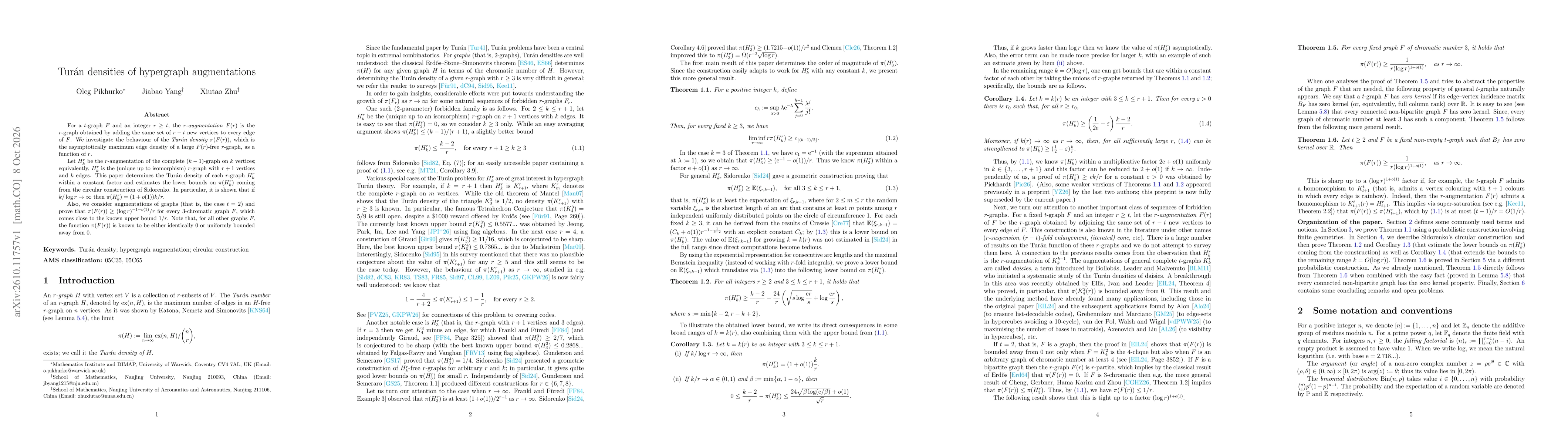 Thumbnail for Turán densities of hypergraph augmentations