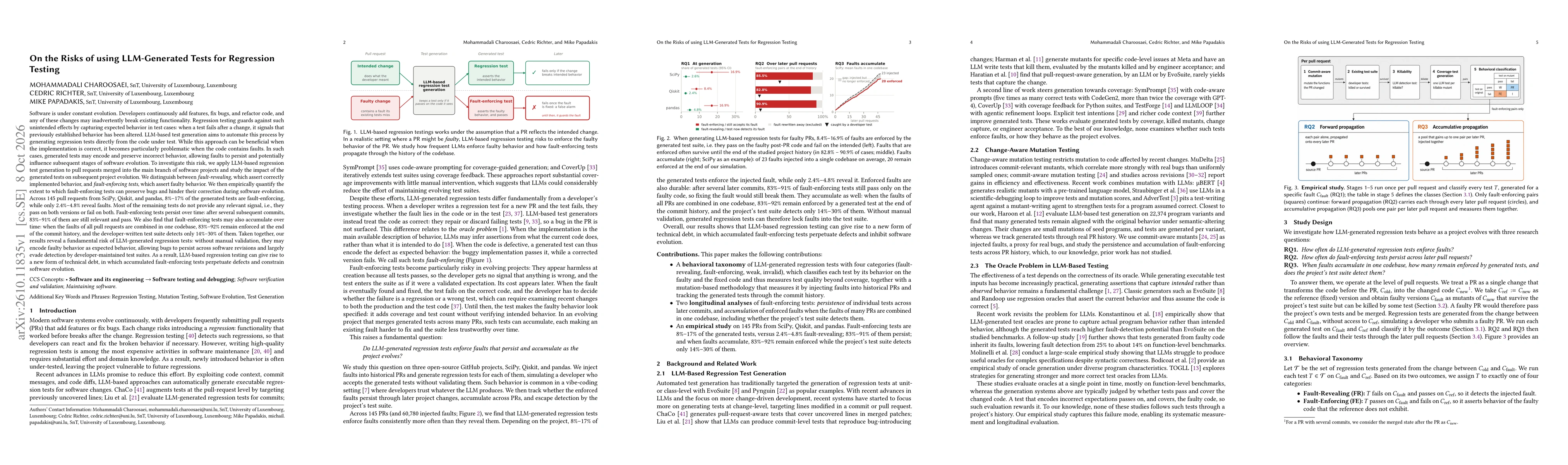Thumbnail for On the Risks of using LLM-Generated Tests for Regression Testing
