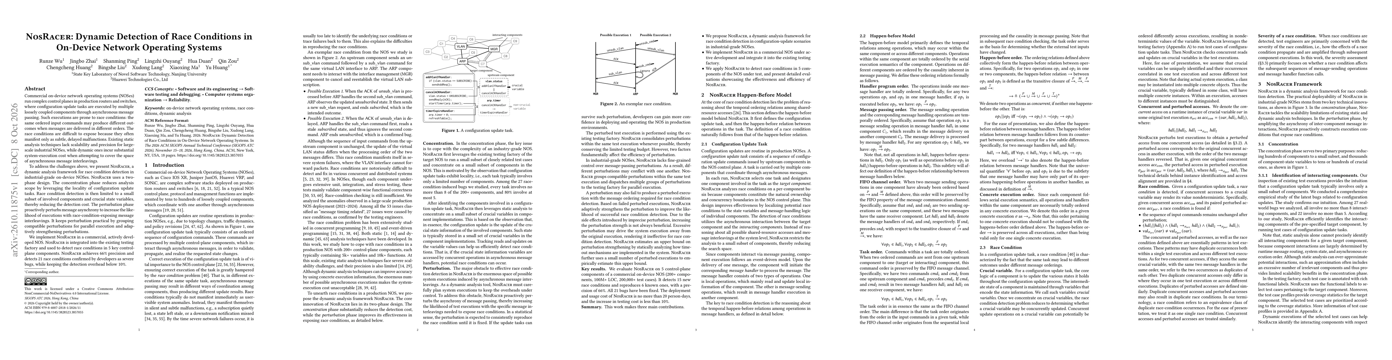 Thumbnail for NosRacer: Dynamic Detection of Race Conditions in On-Device Network Operating Systems