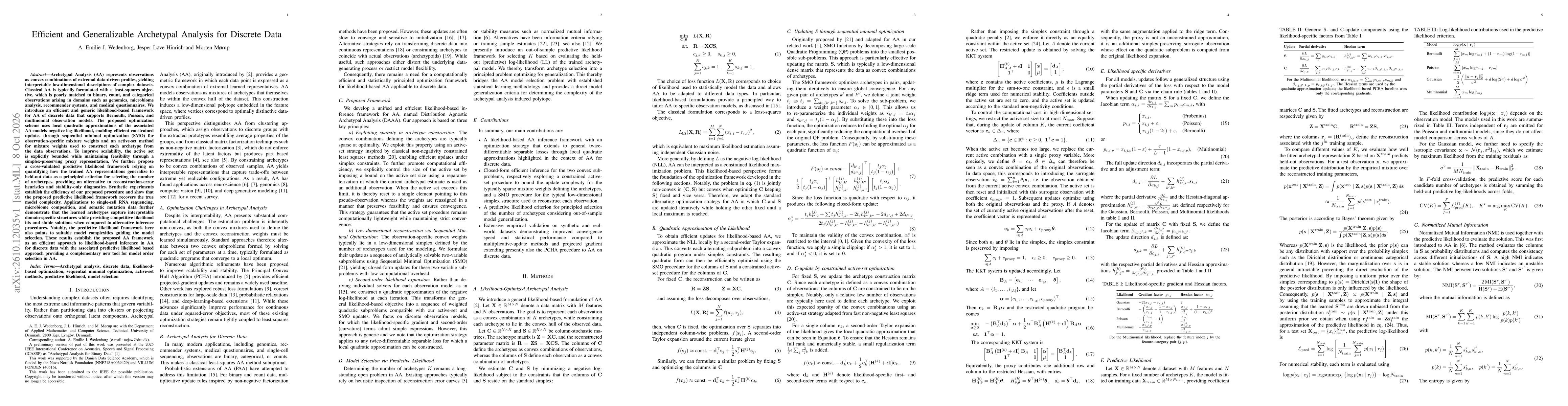 Thumbnail for Efficient and Generalizable Archetypal Analysis for Discrete Data