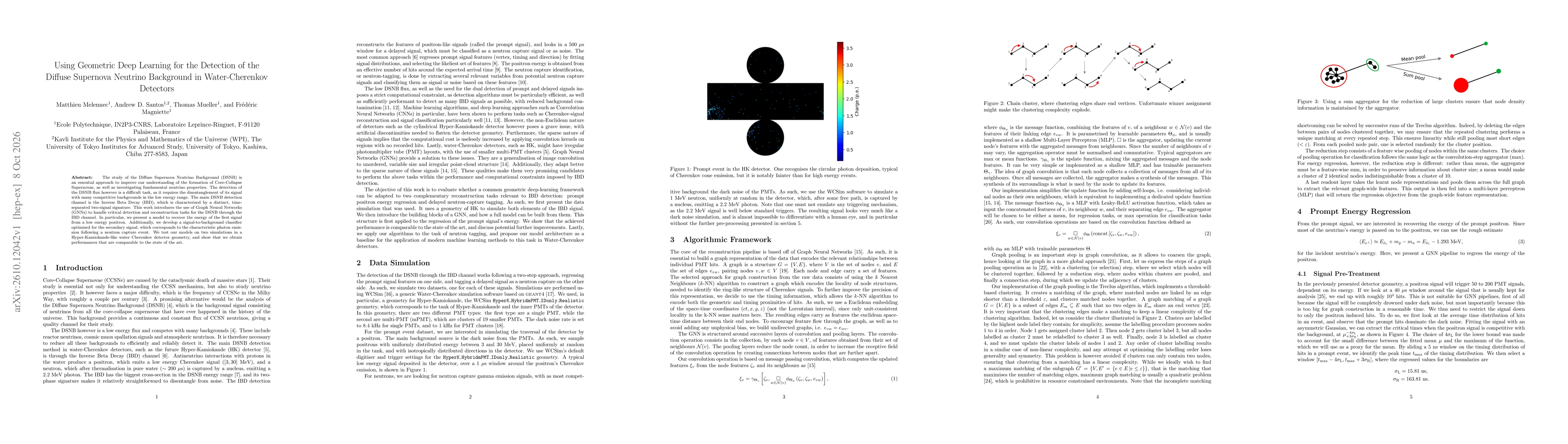 Thumbnail for Using Geometric Deep Learning for the Detection of the Diffuse Supernova Neutrino Background in Water-Cherenkov Detectors