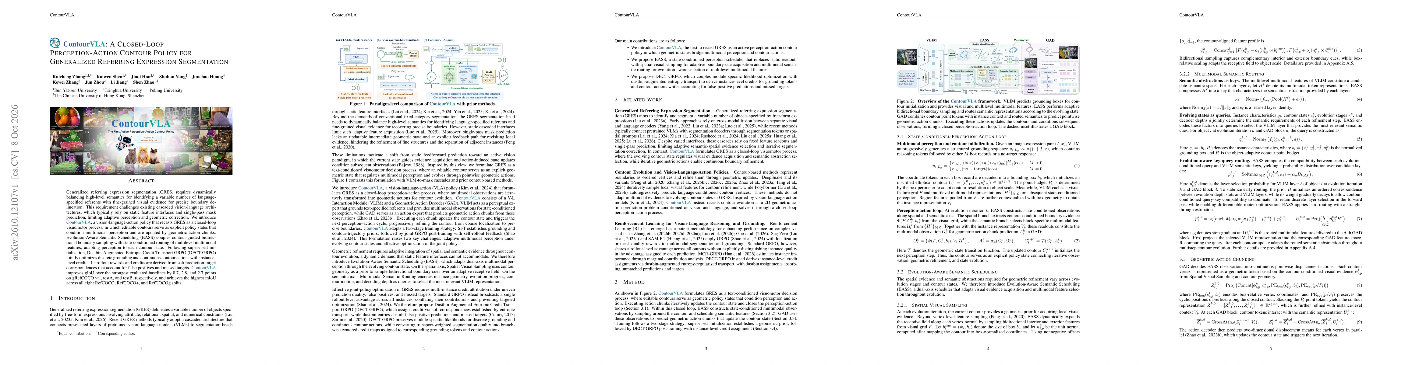 Thumbnail for ContourVLA: A Closed-Loop Perception-Action Contour Policy for Generalized Referring Expression Segmentation