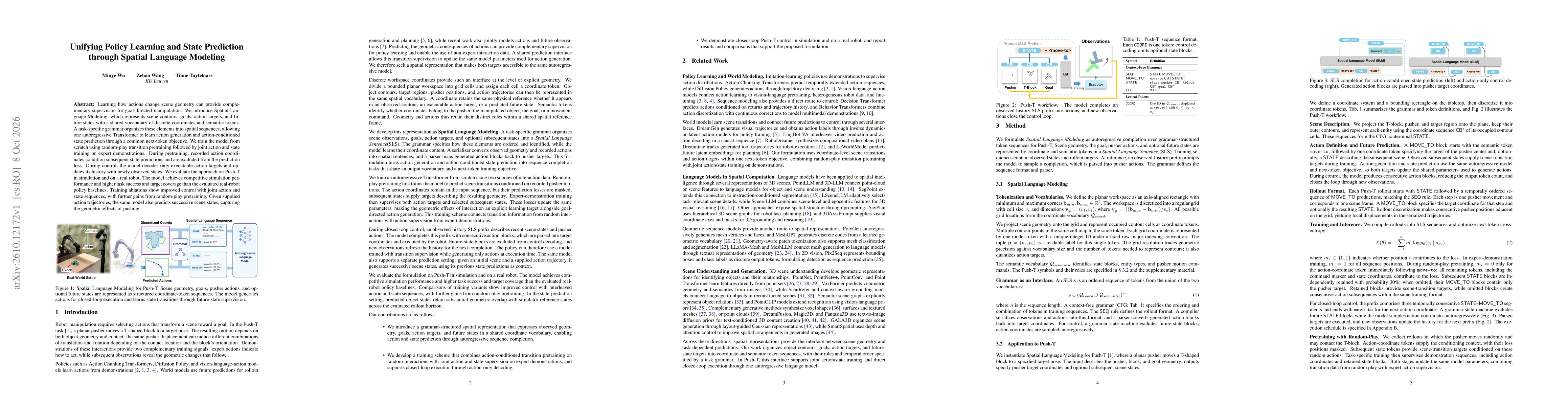 Thumbnail for Unifying Policy Learning and State Prediction through Spatial Language Modeling