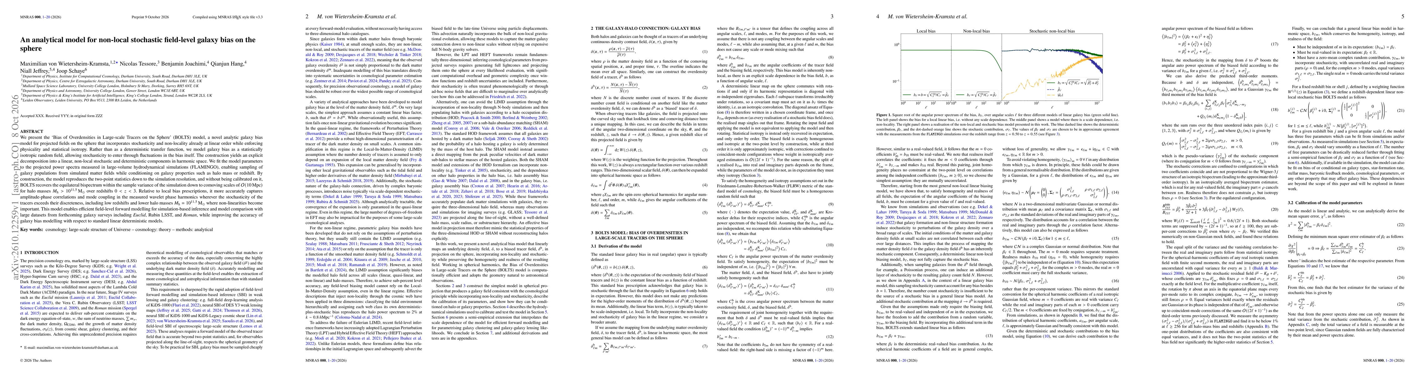 Thumbnail for An analytical model for non-local stochastic field-level galaxy bias on the sphere
