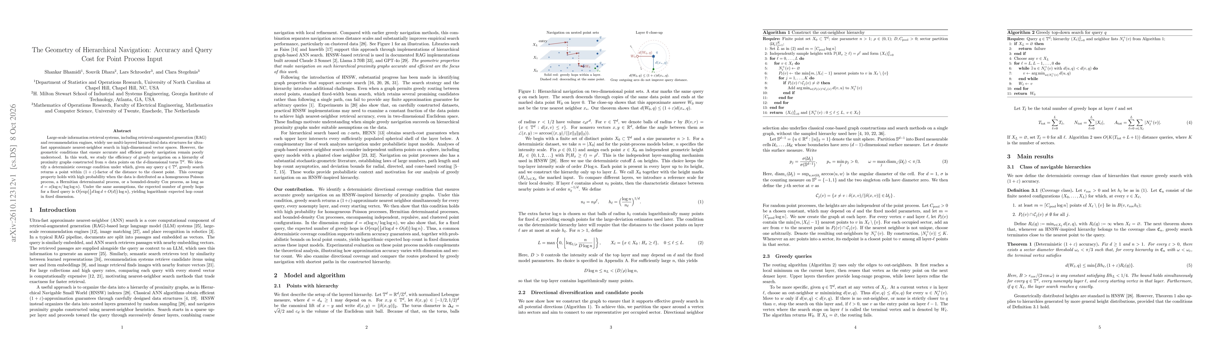 Thumbnail for The Geometry of Hierarchical Navigation: Accuracy and Query Cost for Point Process Input