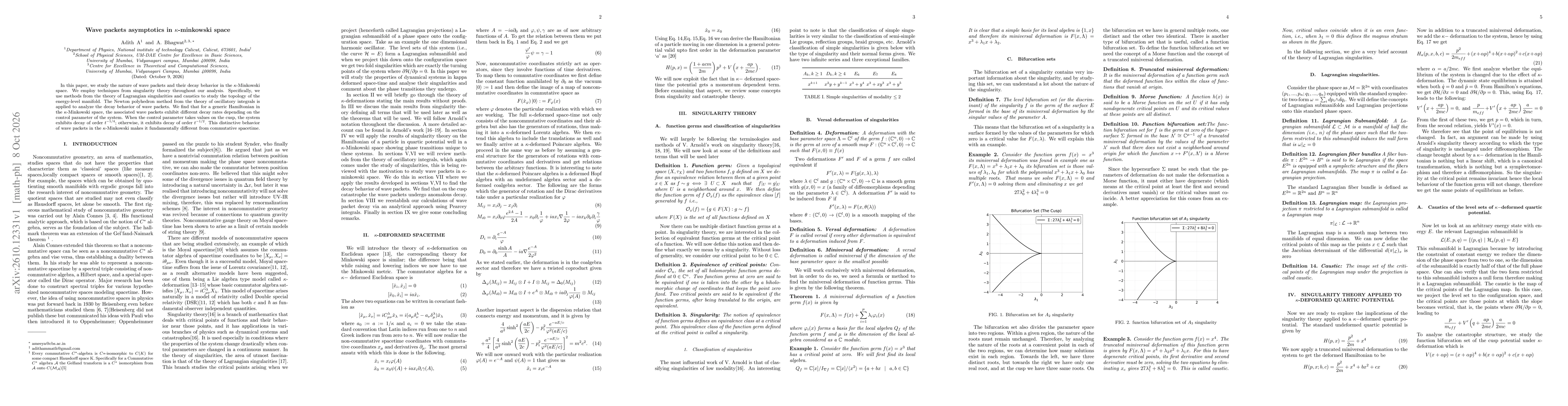 Thumbnail for Wave packets asymptotics in $κ$-minkowski space