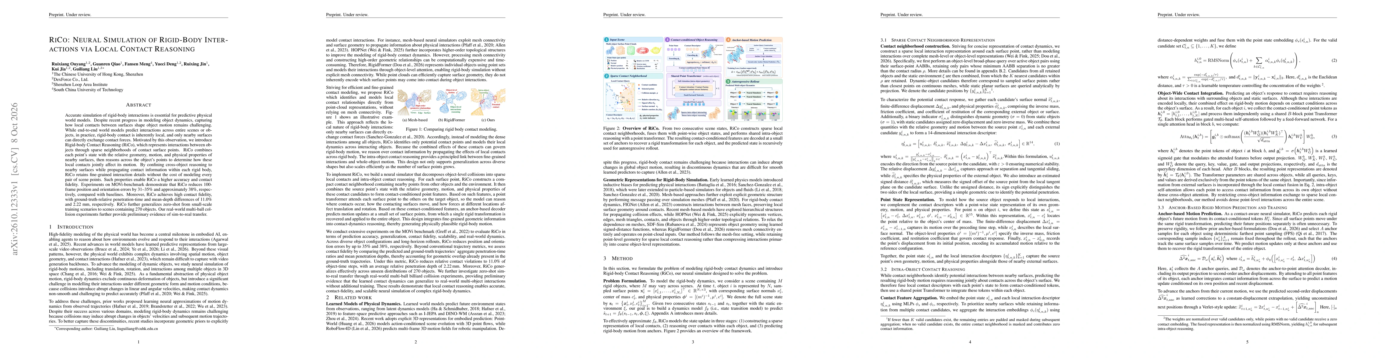 Thumbnail for RiCo: Neural Simulation of Rigid-Body Interactions via Local Contact Reasoning