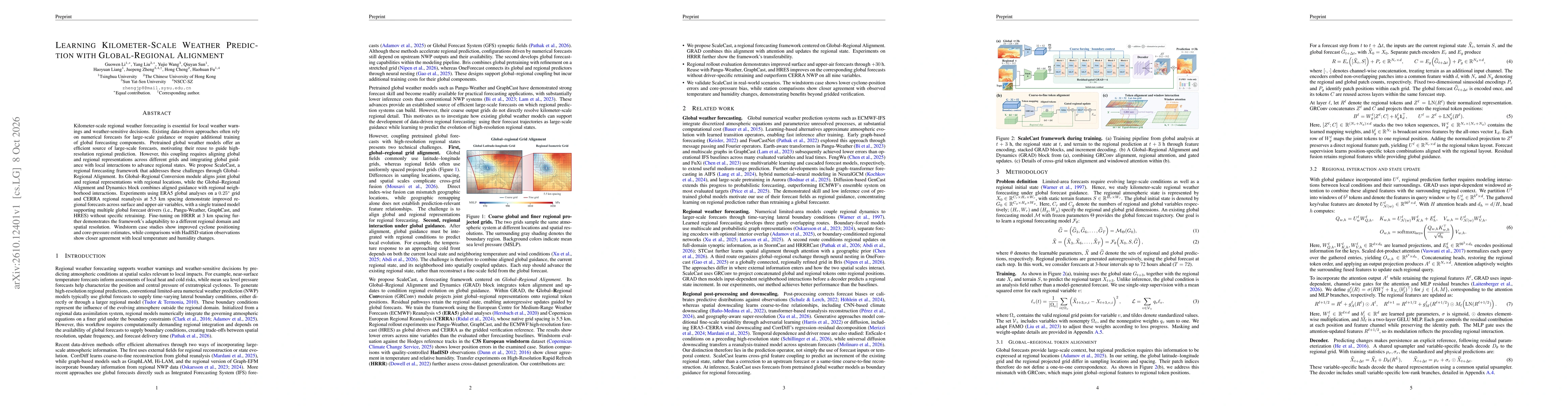 Thumbnail for Learning Kilometer-Scale Weather Prediction with Global-Regional Alignment
