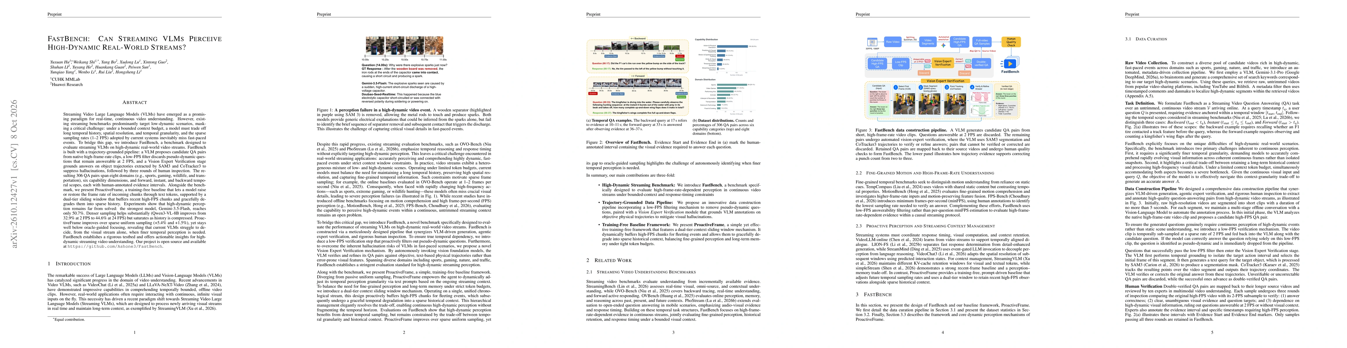 Thumbnail for FastBench: Can Streaming VLMs Perceive High-Dynamic Real-World Streams?