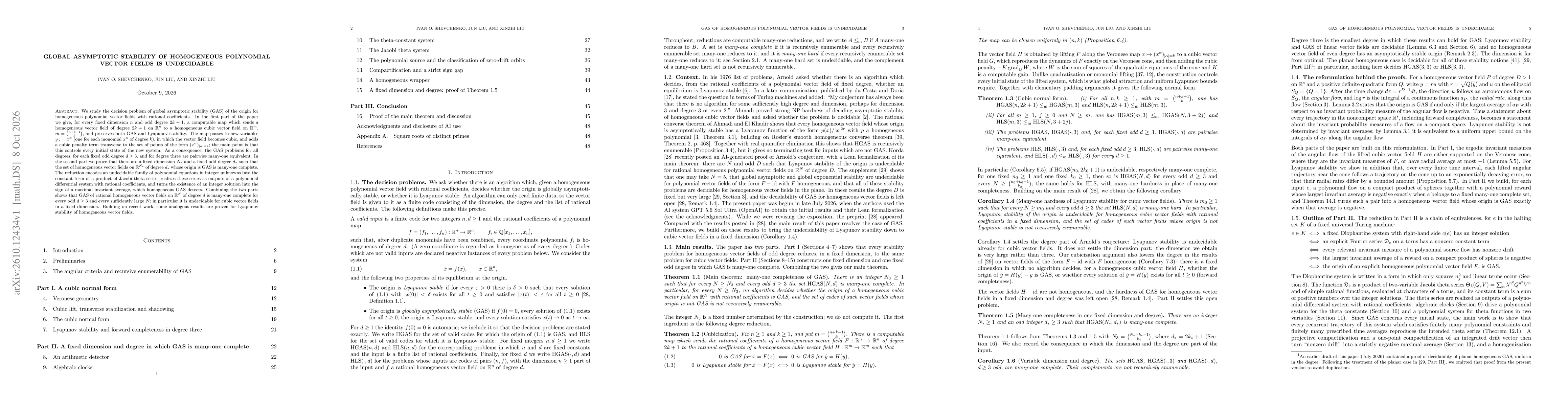Thumbnail for Global asymptotic stability of homogeneous polynomial vector fields is undecidable