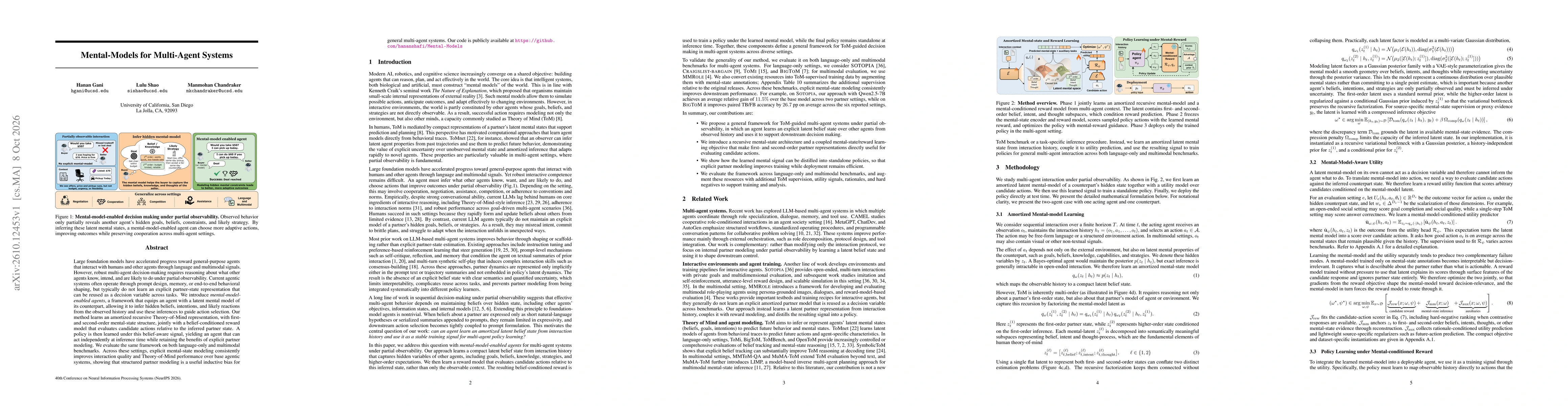 Thumbnail for Mental-Models for Multi-Agent Systems