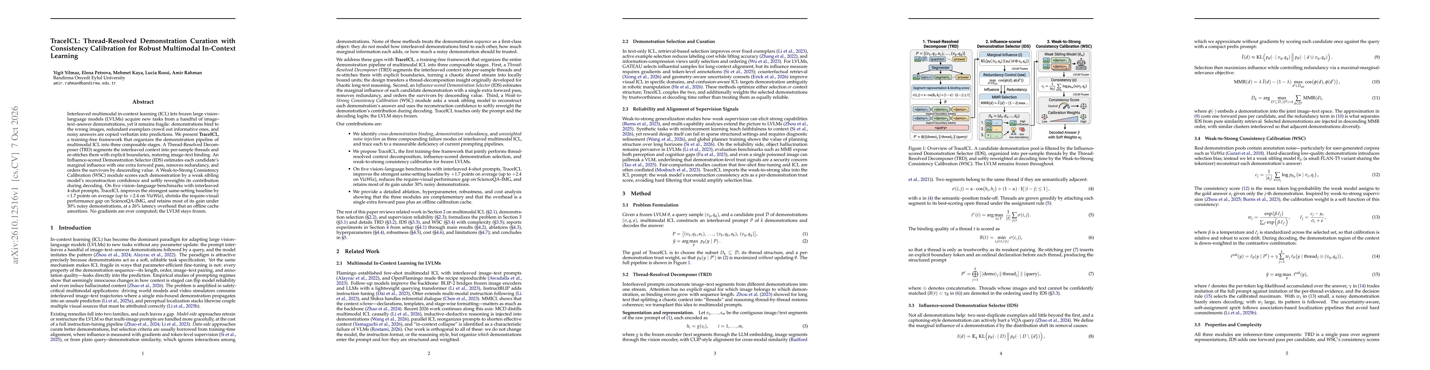 Thumbnail for TraceICL: Thread-Resolved Demonstration Curation with Consistency Calibration for Robust Multimodal In-Context Learning