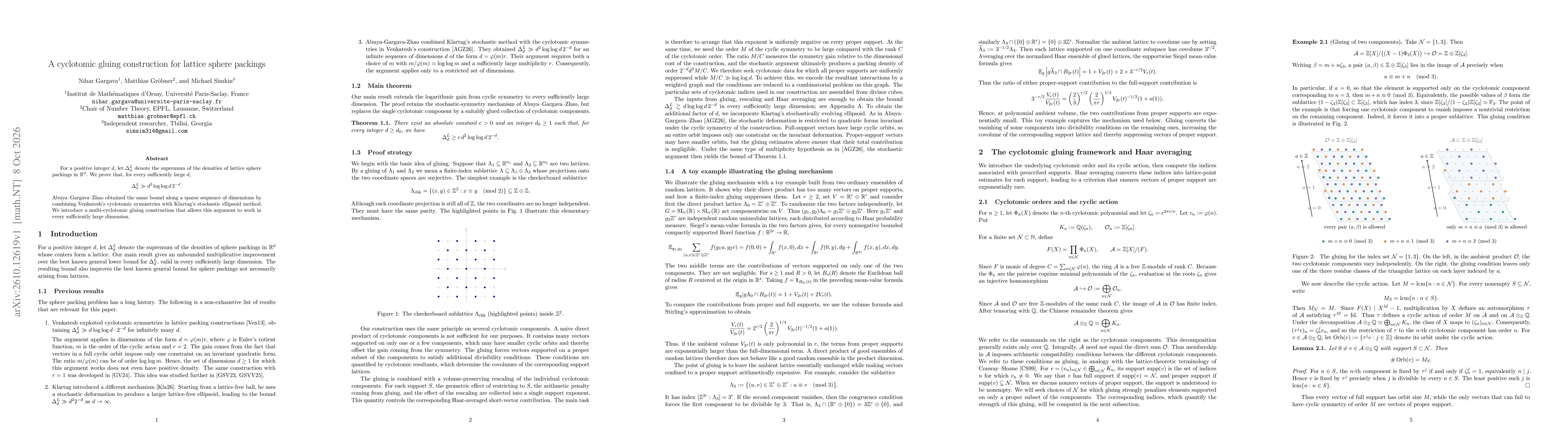 Thumbnail for A cyclotomic gluing construction for lattice sphere packings
