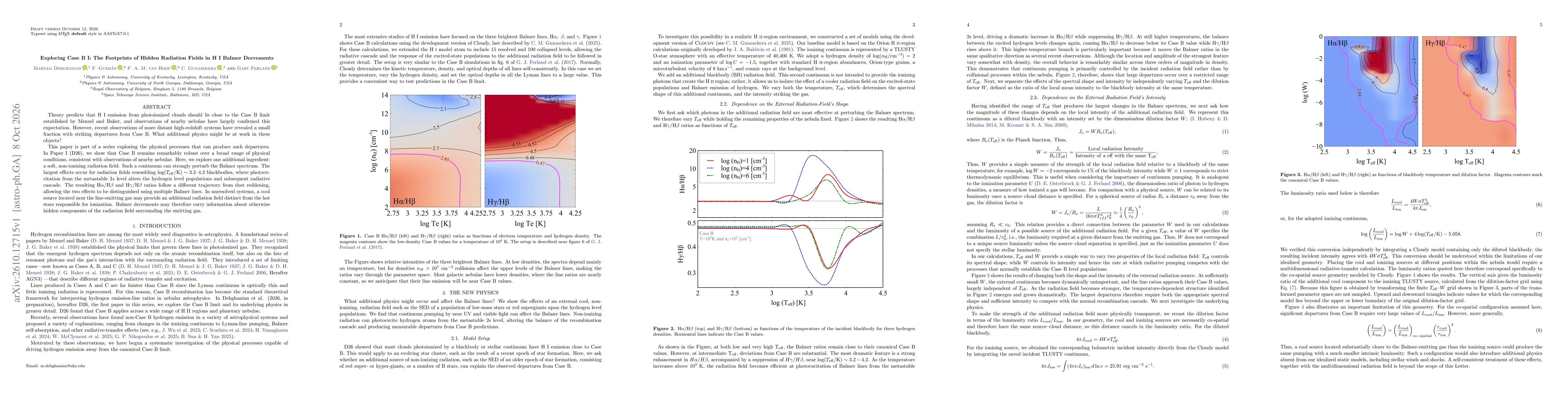 Thumbnail for Exploring Case B I: The Footprints of Hidden Radiation Fields in H I Balmer Decrements