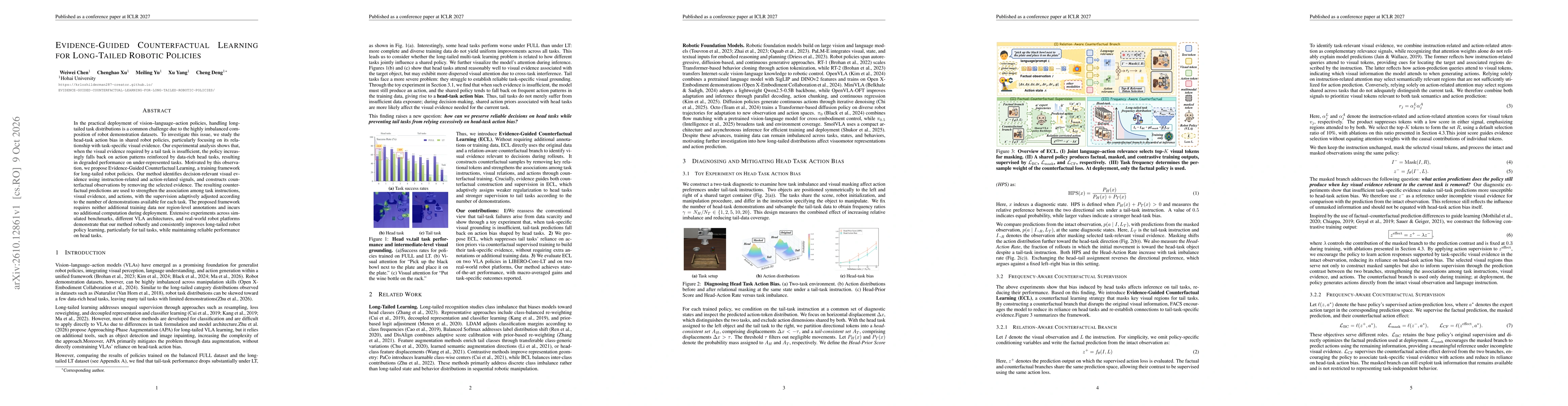 Thumbnail for Evidence-Guided Counterfactual Learning for Long-Tailed Robotic Policies