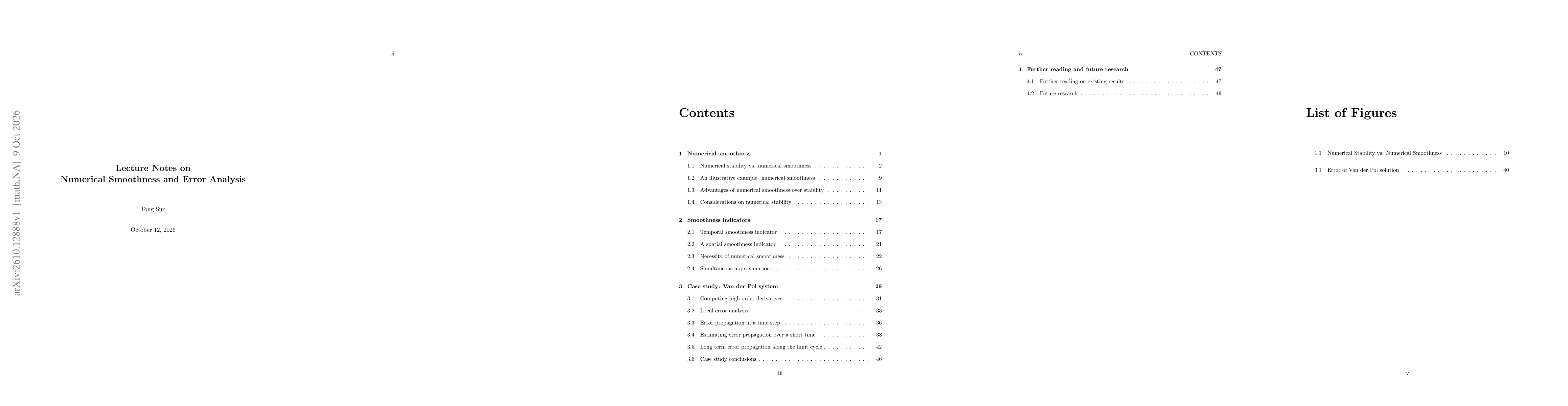Thumbnail for Numerical Smoothness and Error Analysis for Evolution Equations