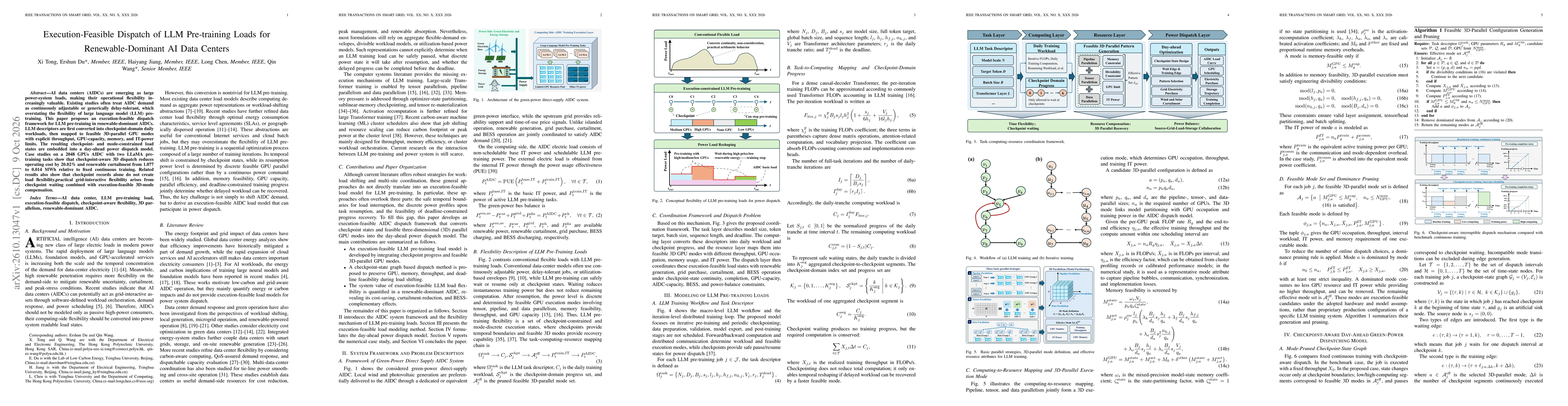 Thumbnail for Execution-Feasible Dispatch of LLM Pre-training Loads for Renewable-Dominant AI Data Centers