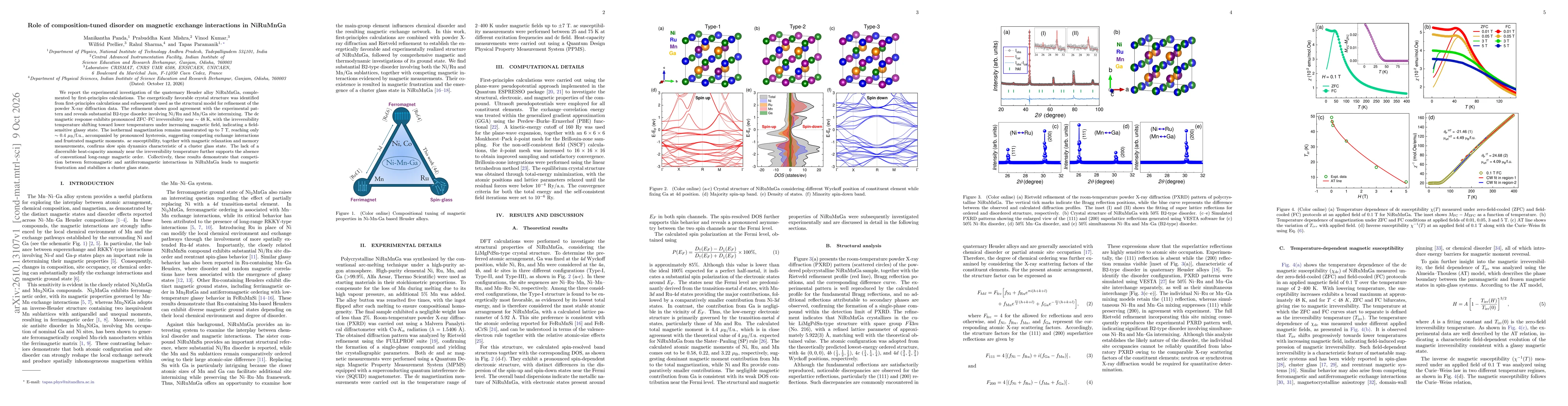 Thumbnail for Role of composition-tuned disorder on magnetic exchange interactions in NiRuMnGa