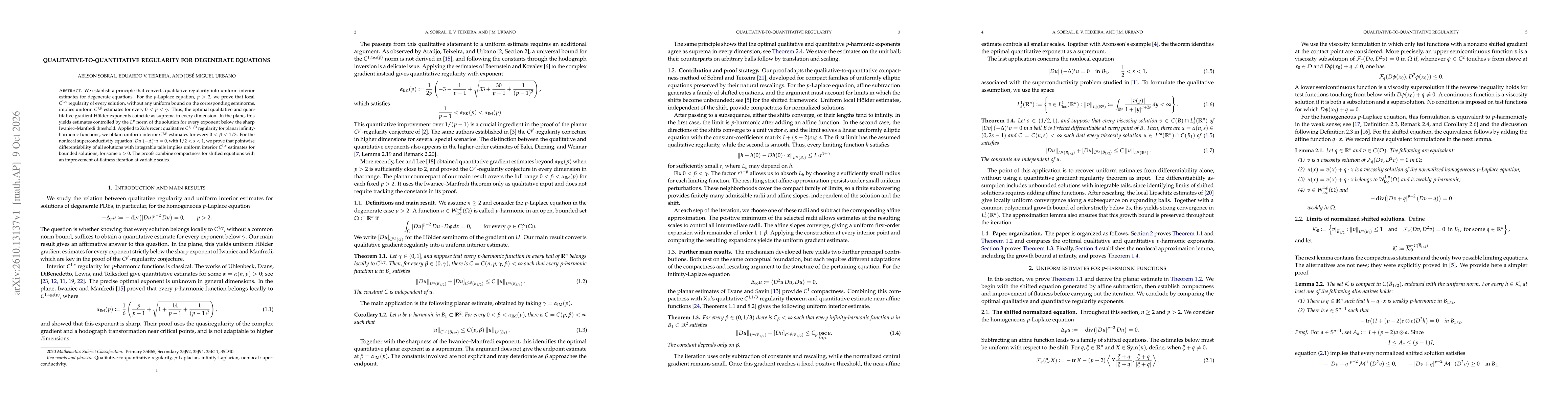Thumbnail for Qualitative-to-quantitative regularity for degenerate equations
