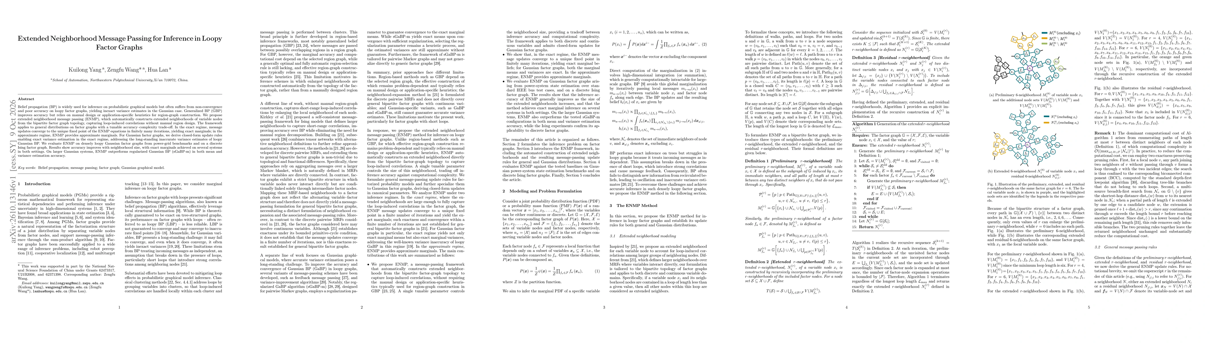 Thumbnail for Extended Neighborhood Message Passing for Inference in Loopy Factor Graphs