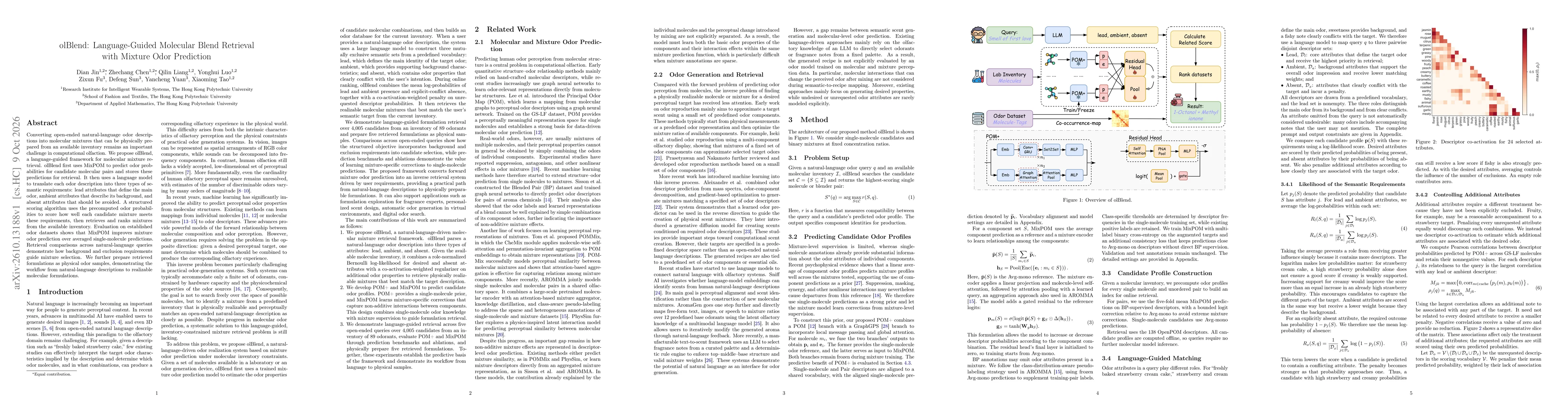 Thumbnail for olBlend: Language-Guided Molecular Blend Retrieval with Mixture Odor Prediction