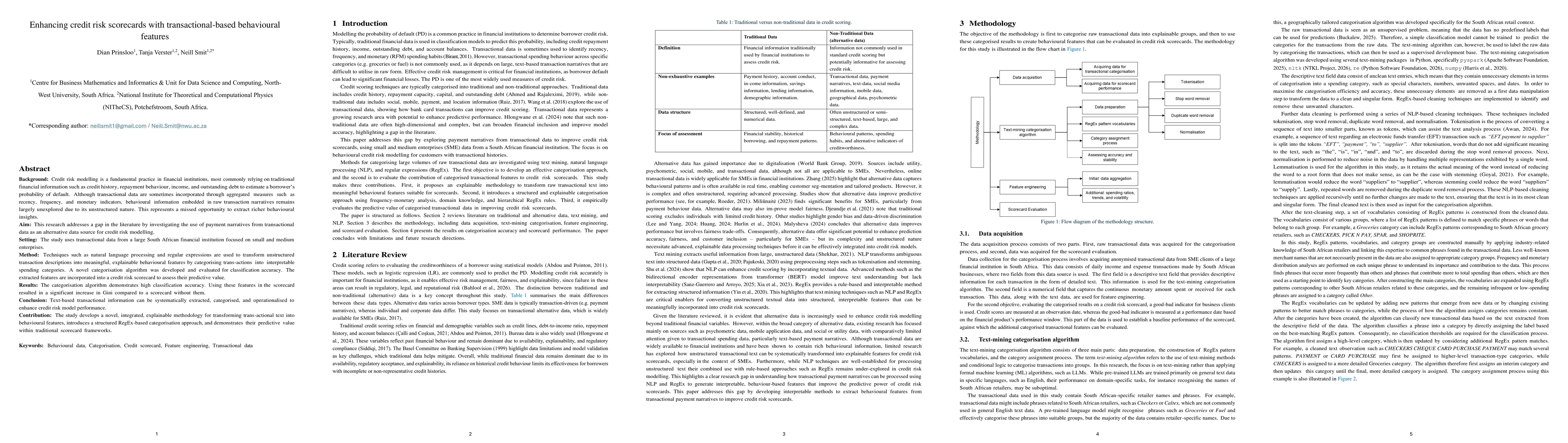Thumbnail for Enhancing credit risk scorecards with transactional-based behavioural features