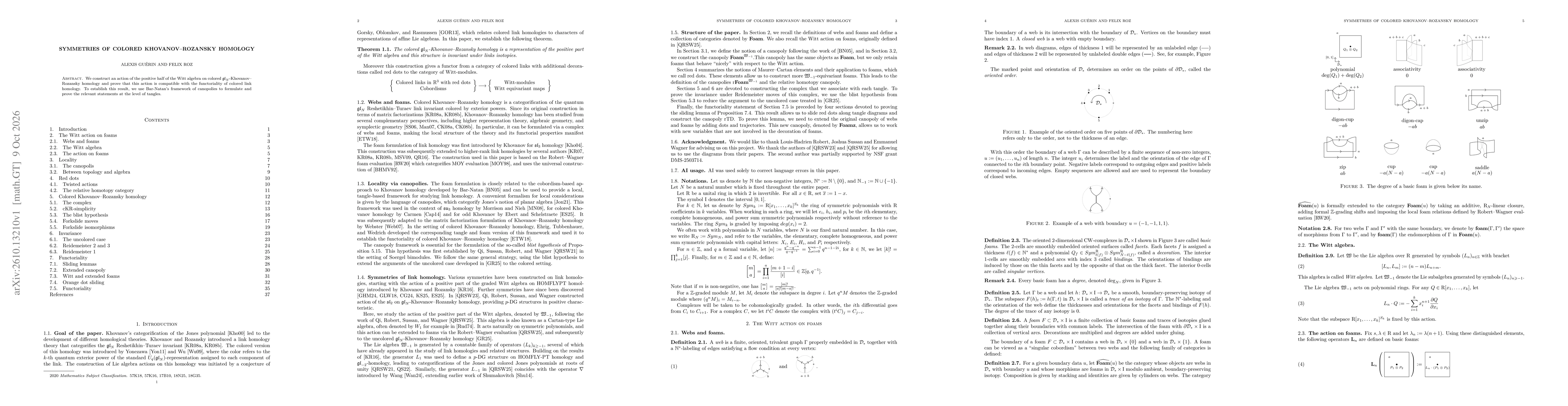 Thumbnail for Symmetries of colored Khovanov-Rozansky homology