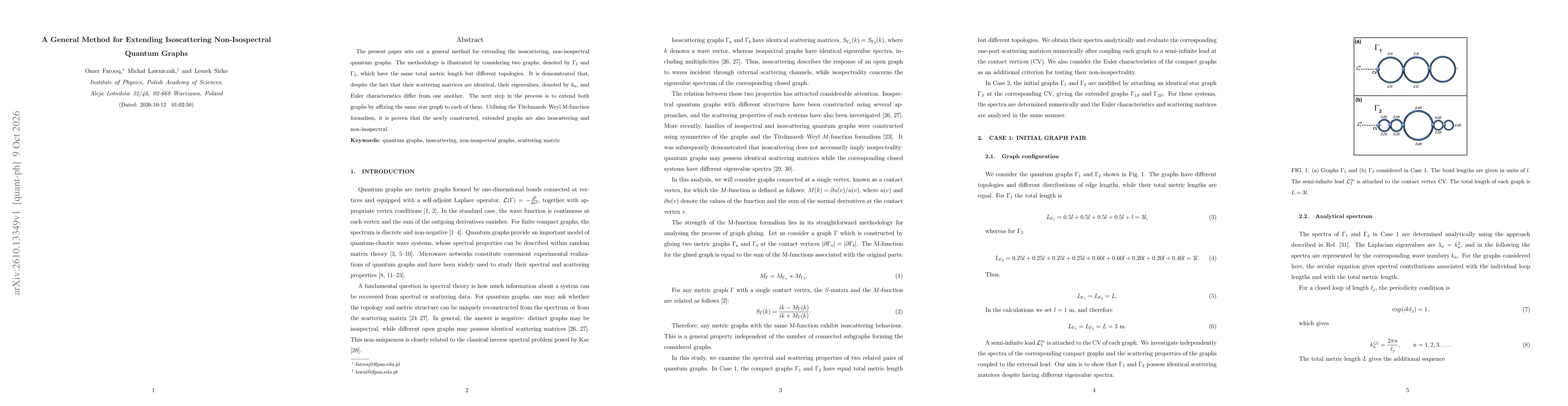 Thumbnail for A General Method for Extending Isoscattering Non-Isospectral Quantum Graphs