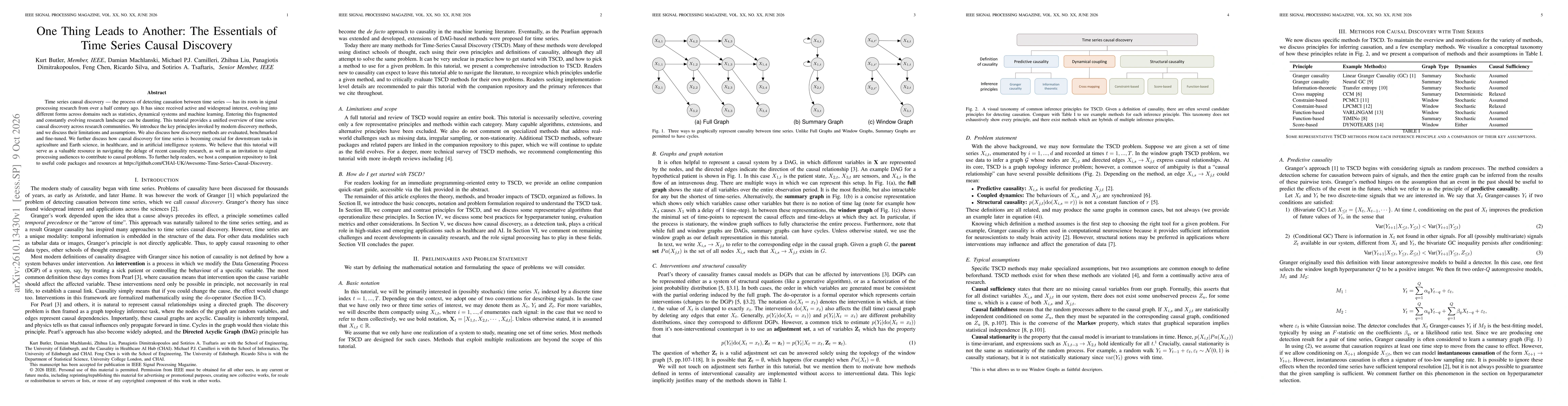 Thumbnail for One Thing Leads to Another: The Essentials of Time Series Causal Discovery