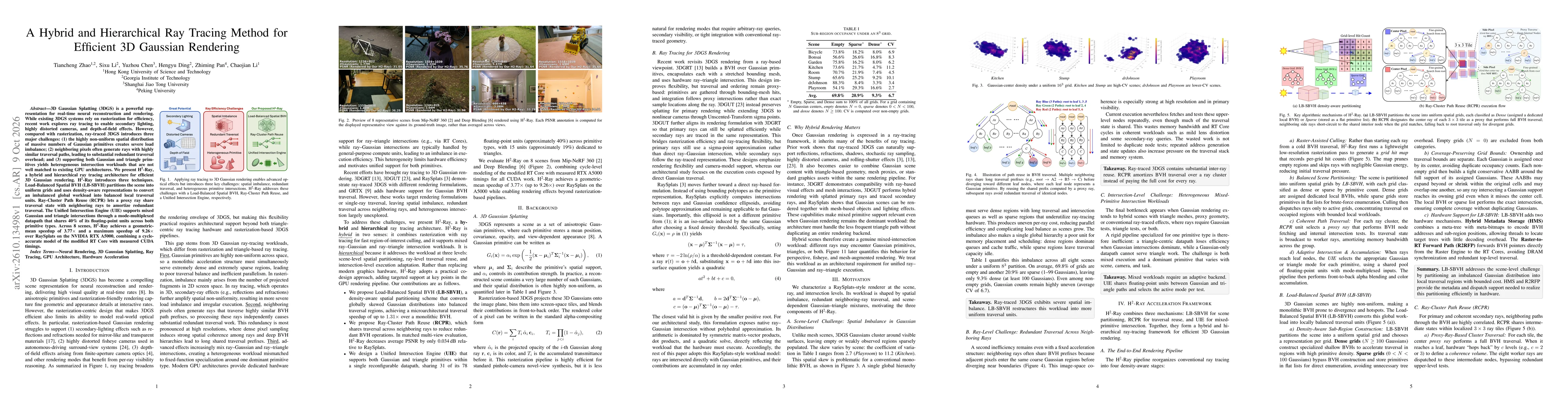 Thumbnail for A Hybrid and Hierarchical Ray Tracing Method for Efficient 3D Gaussian Rendering