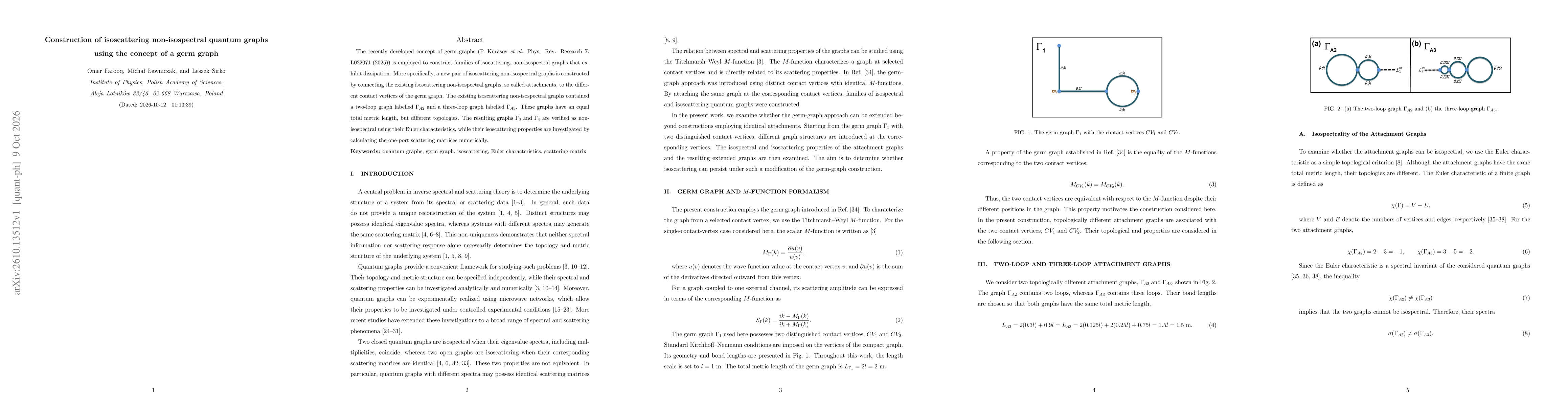 Thumbnail for Construction of isoscattering non-isospectral quantum graphs using the concept of a germ graph