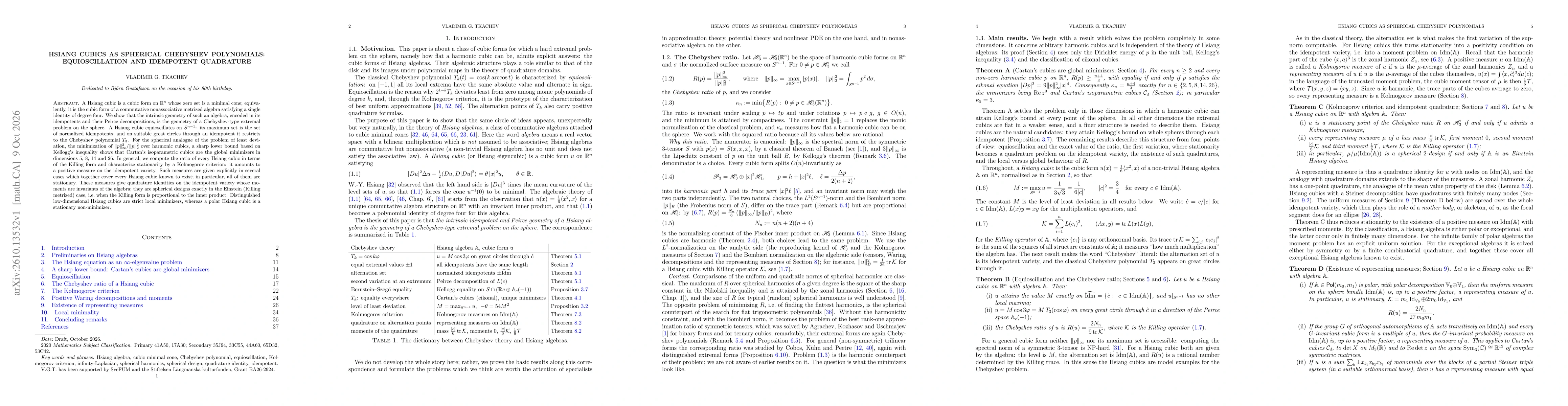 Thumbnail for Hsiang cubics as spherical Chebyshev polynomials: equioscillation and idempotent quadrature