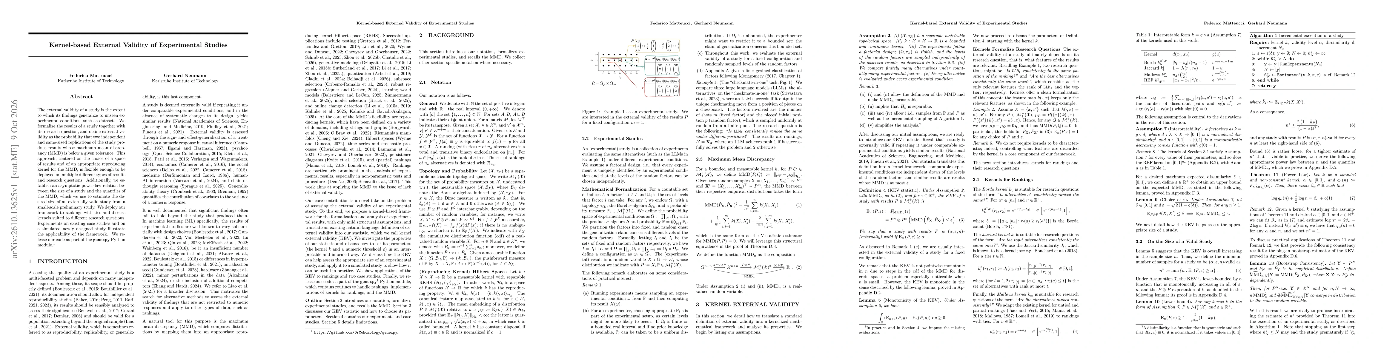 Thumbnail for Kernel-based External Validity of Experimental Studies