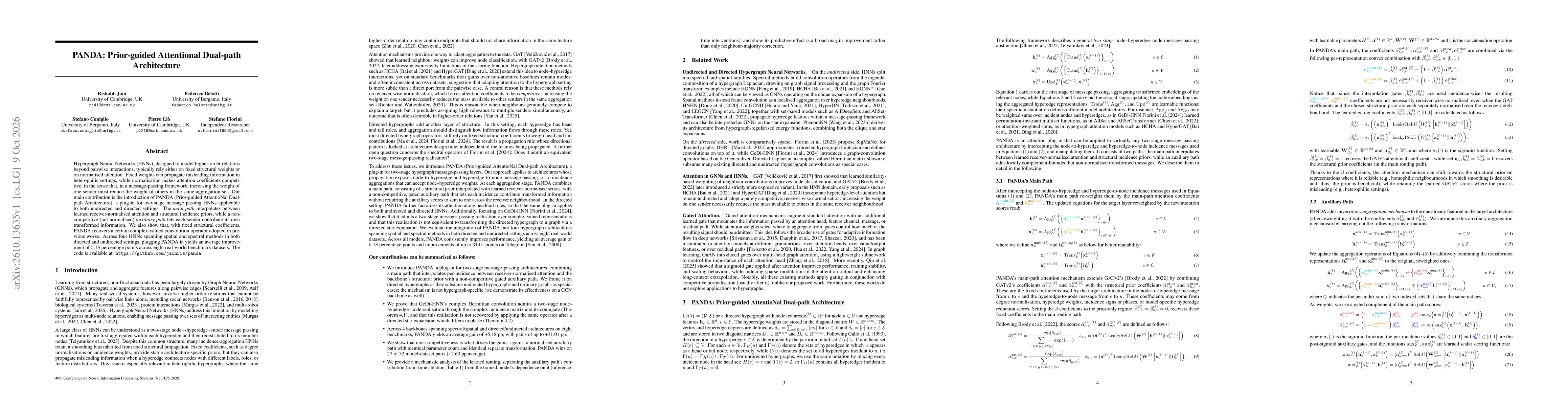Thumbnail for PANDA: Prior-guided Attentional Dual-path Architecture