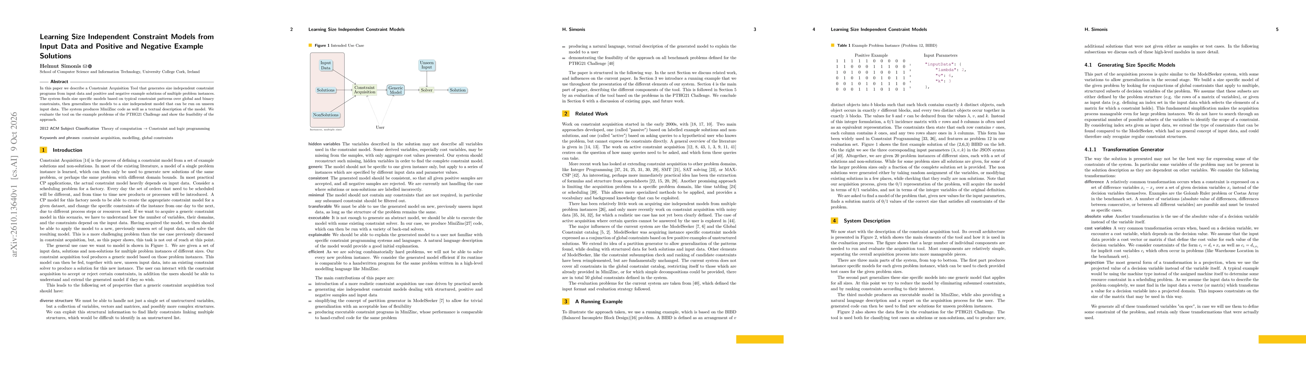 Thumbnail for Learning Size Independent Constraint Models from Input Data and Positive and Negative Example Solutions