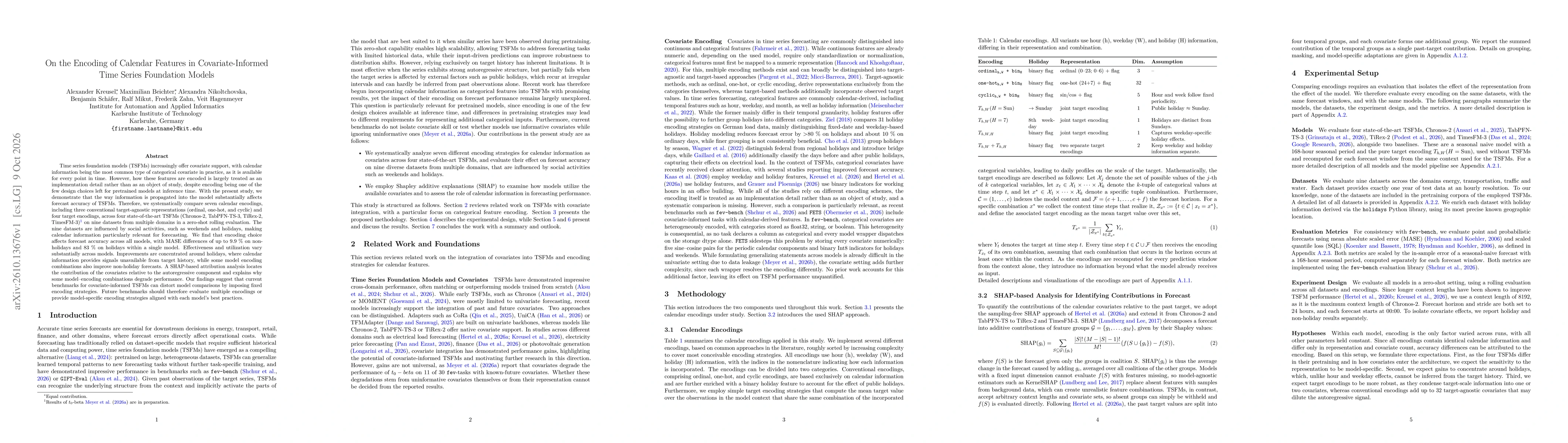 Thumbnail for On the Encoding of Calendar Features in Covariate-Informed Time Series Foundation Models