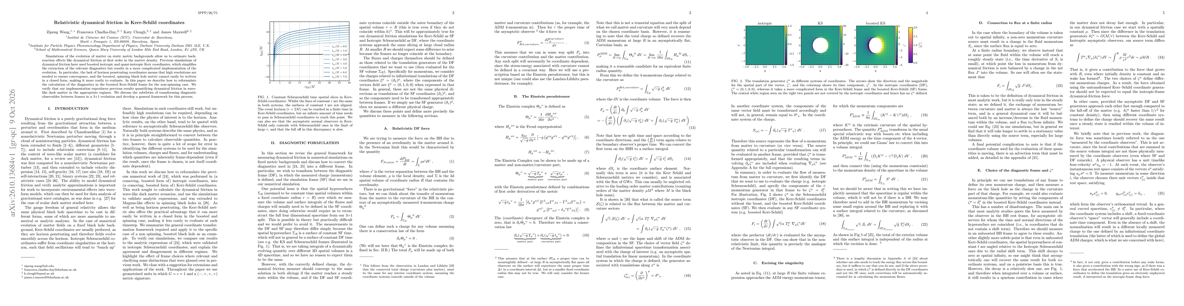 Thumbnail for Relativistic dynamical friction in Kerr-Schild coordinates