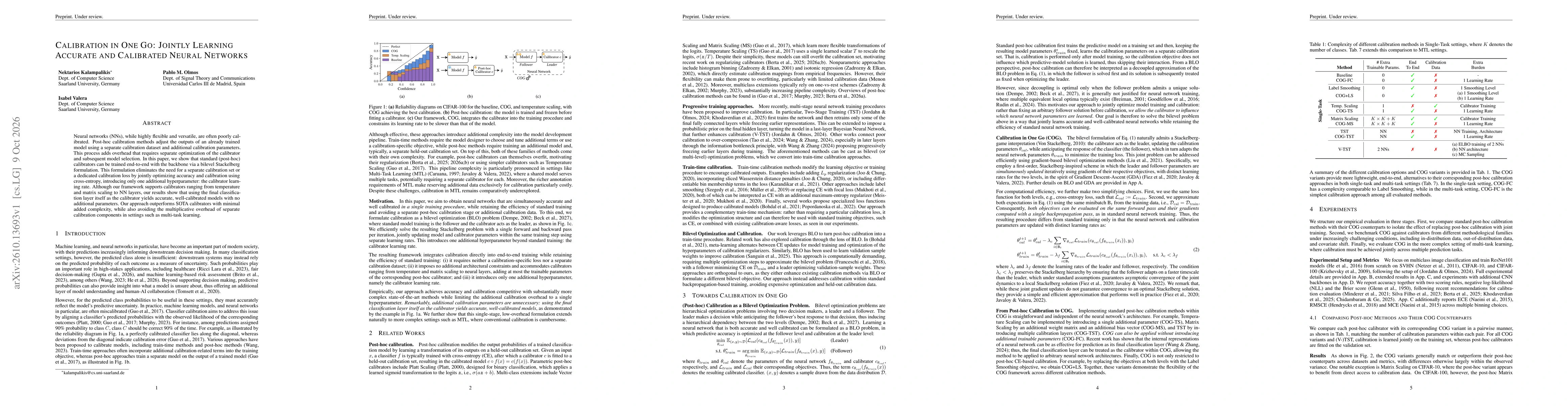 Thumbnail for Calibration in One Go: Jointly Learning Accurate and Calibrated Neural Networks