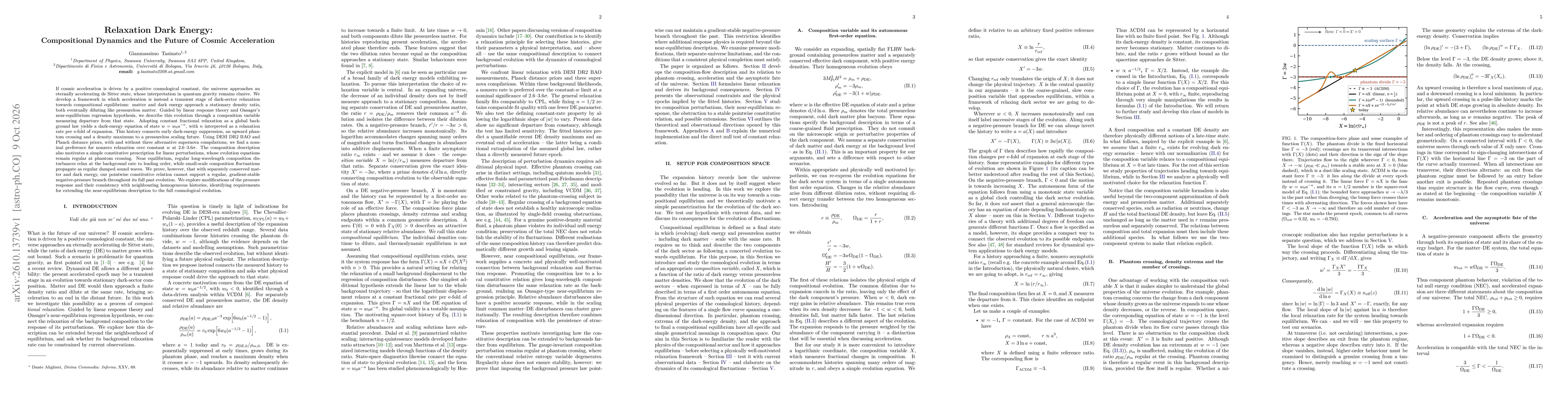 Thumbnail for Relaxation Dark Energy: Compositional Dynamics and the Future of Cosmic Acceleration