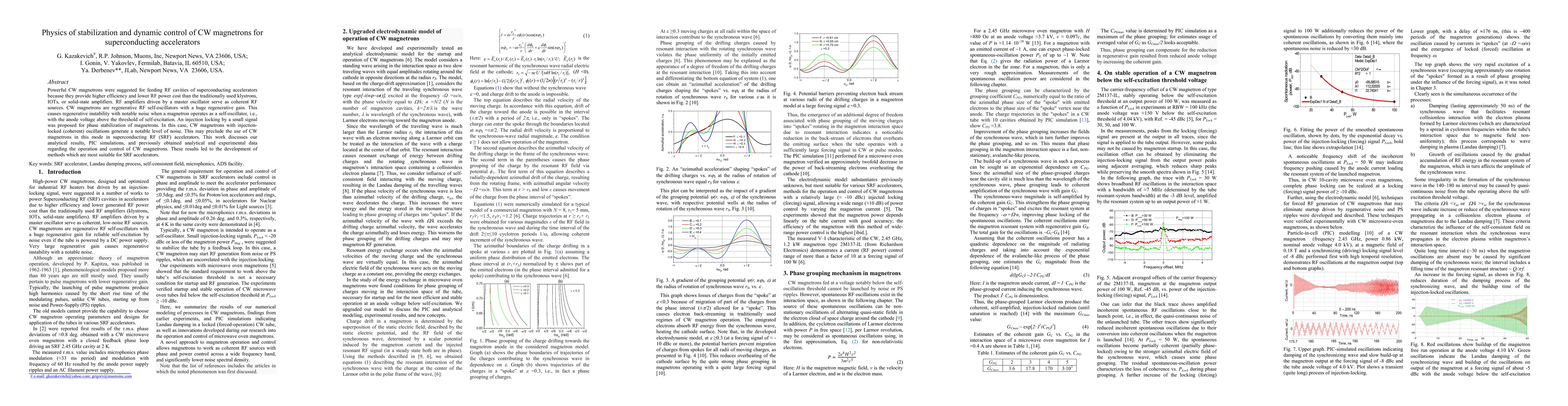 Thumbnail for Physics of stabilization and dynamic control of CW magnetrons for superconducting accelerators