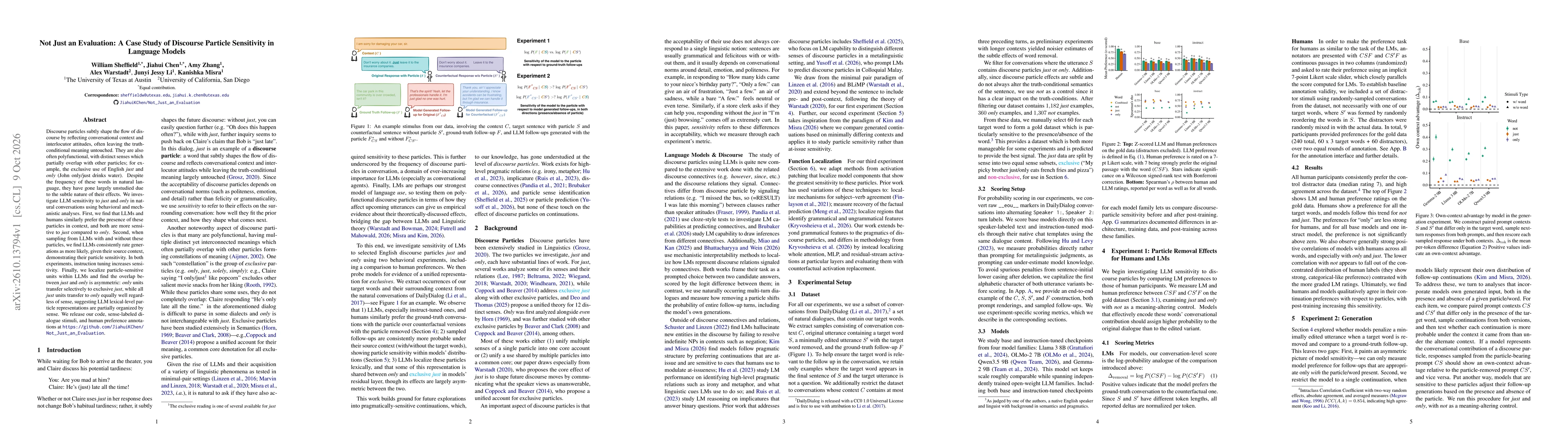 Thumbnail for Not Just an Evaluation: A Case Study of Discourse Particle Sensitivity in Language Models