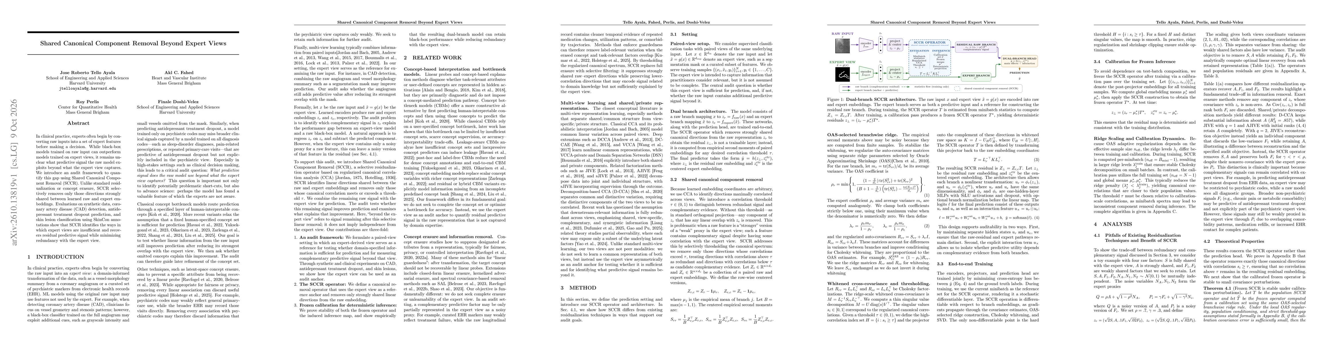 Thumbnail for Shared Canonical Component Removal Beyond Expert Views