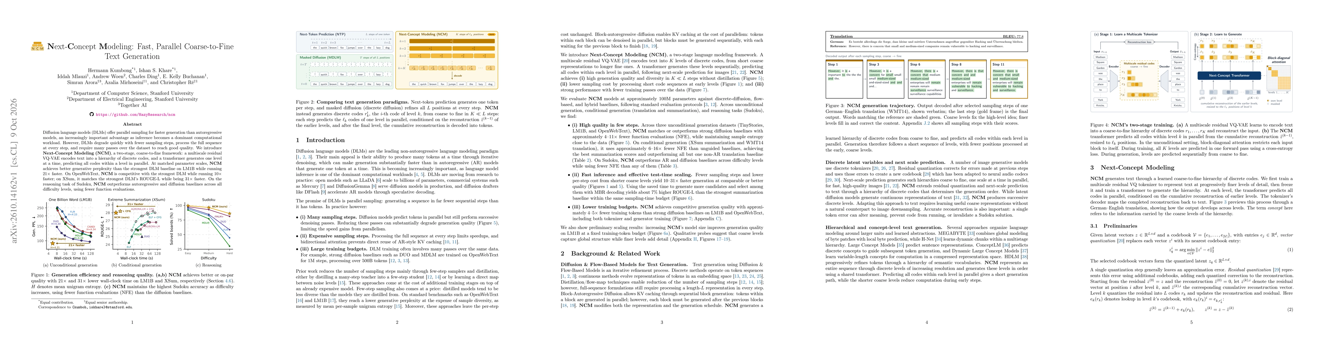 Thumbnail for Next-Concept Modeling: Fast, Parallel Coarse-to-Fine Text Generation