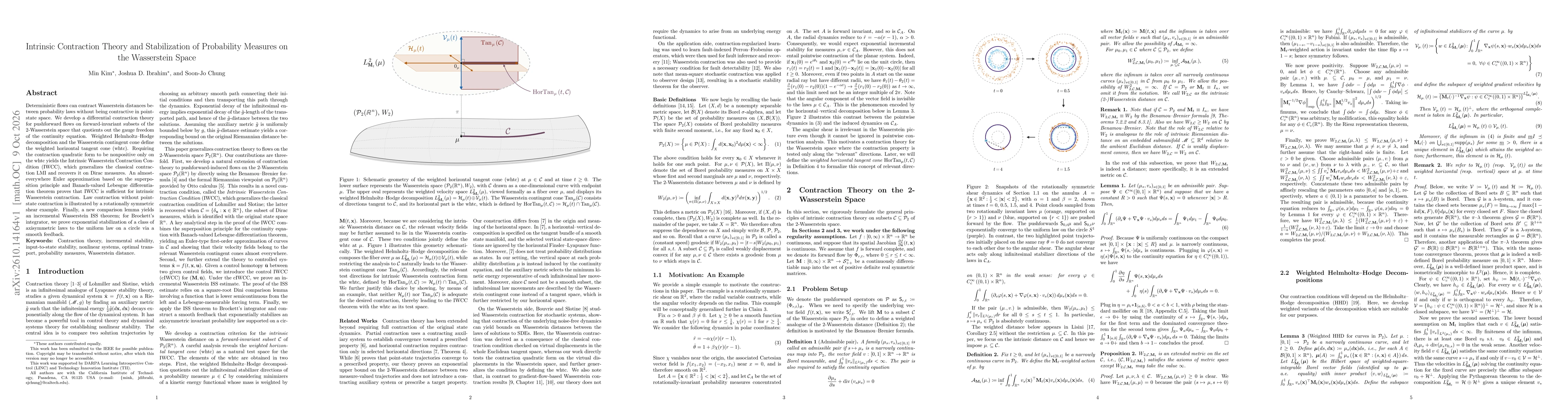 Thumbnail for Intrinsic Contraction Theory and Stabilization of Probability Measures on the Wasserstein Space
