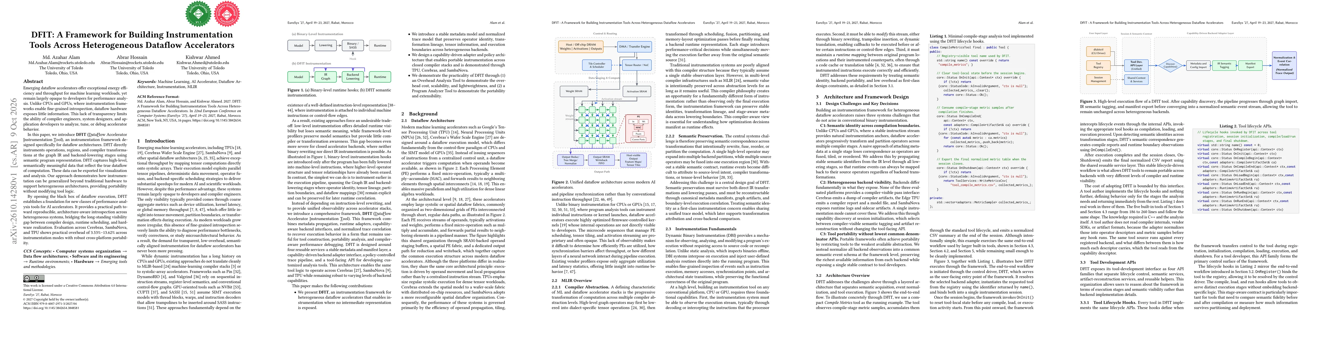Thumbnail for DFIT: A Framework for Building Instrumentation Tools Across Heterogeneous Dataflow Accelerators