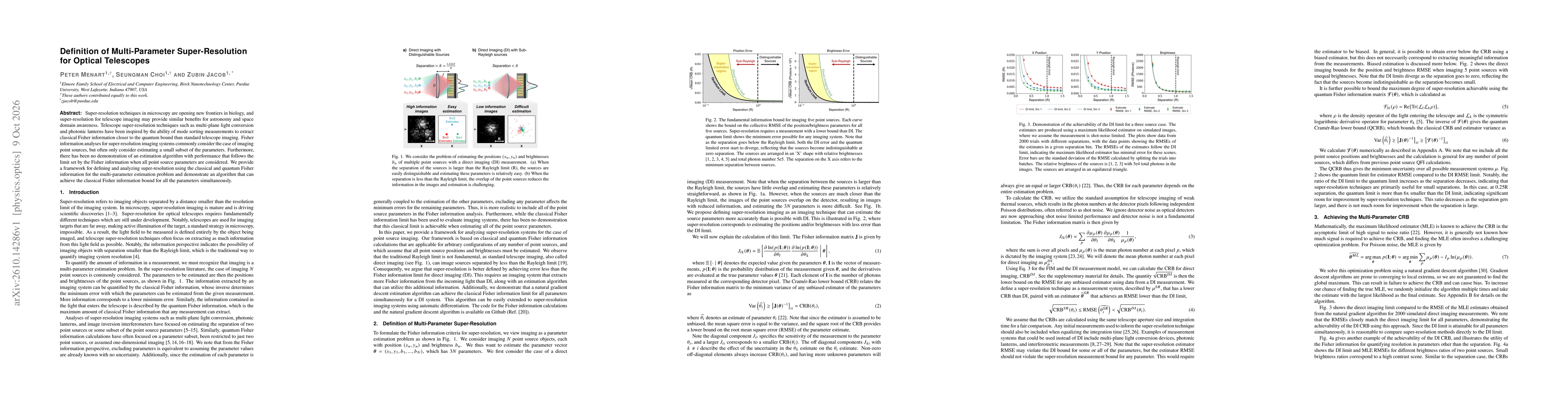 Thumbnail for Definition of Multi-Parameter Super-Resolution for Optical Telescopes
