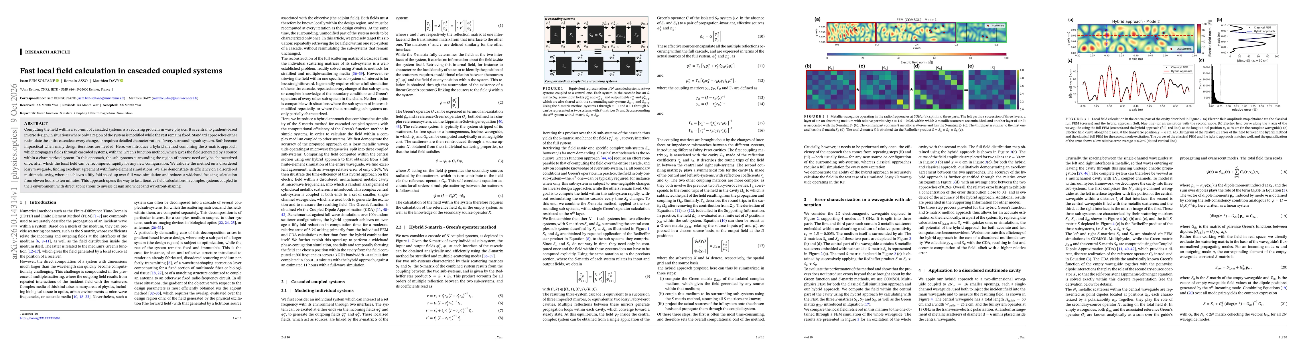 Thumbnail for Fast local field calculation in cascaded coupled systems