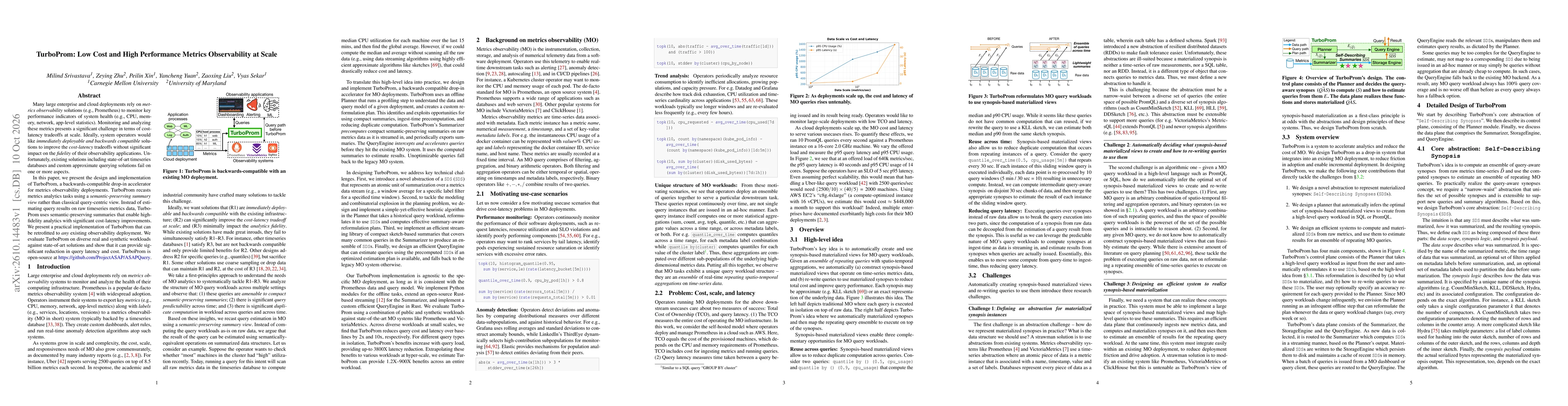 Thumbnail for TurboProm: Low Cost and High Performance Metrics Observability at Scale