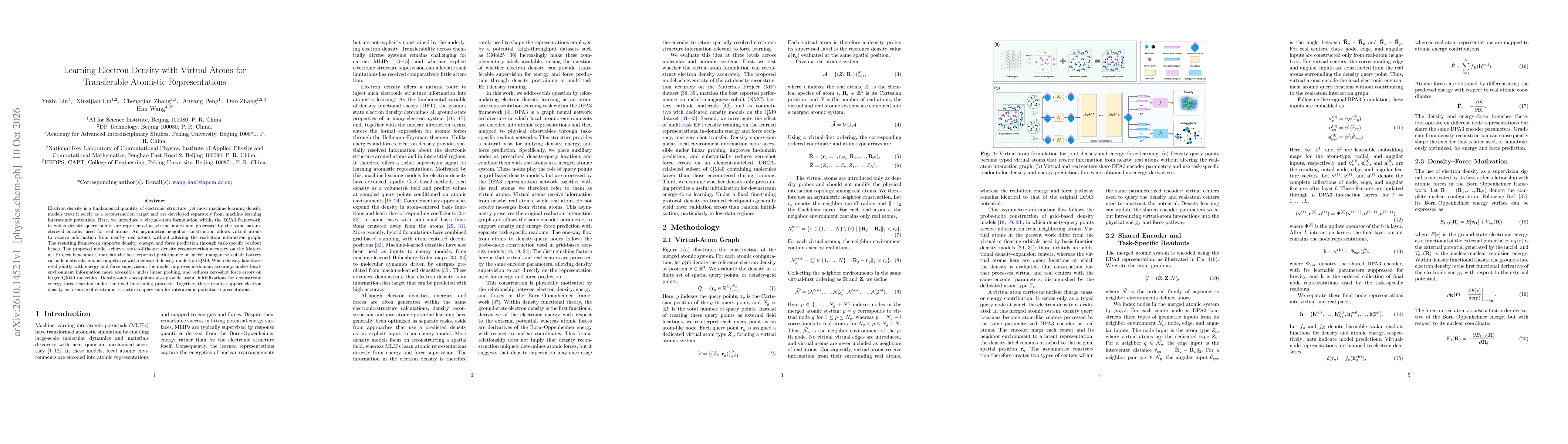 Thumbnail for Learning Electron Density with Virtual Atoms for Transferable Atomistic Representations